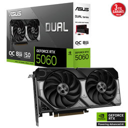 ASUS RTX5060 8GB GDDR7 128BIT 3xDP/HDMI (DUAL-RTX5060-O8G)