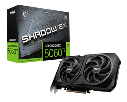 MSI RTX5060-TI 16GB GDDR7 128BIT 3xDP/HDMI (RTX5060 TI 16G SHADOW 2X OC PLUS)